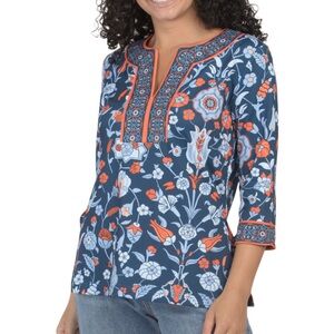 NWT Gretchen Scott Designs Split Neck Tunic Top